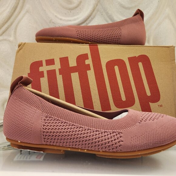 Fitflop Allegro Multi-knit ballet flats dusty rose size 5. NIB - Picture 1 of 10